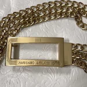 Antonio Melani Gold Chain Link Belt 38” L
